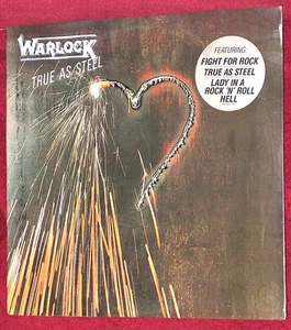 LP SEALED WARLOCK TRUE AS STEEL 1986 MERCURY ORIG PRESS NO CLUB NO C/O HYPE STKR - Picture 1 of 2