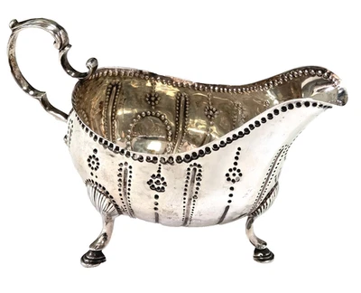 Antiguo barco irlandés de plata esterlina Jorge IV Gravy Foto 1 de 4