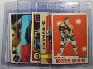 Lote De Colección de (6) Topps Hockey Bobby Orr Salón de la Fama Años 70 - Imagen 1 de 8
