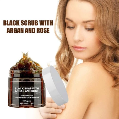 Body Scrub Shower Scrub Balm with Argan Oil Moisturizing Body Exfoliation normal - Image 1 of 4