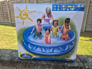 Intex Soft Side Inflatable Pool – 188cm x 46cm – 214 Gallon Capacity – New - Picture 1 of 2