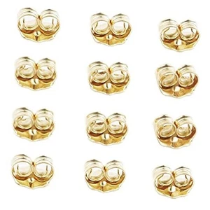  14K Gold Ohrring Rückseiten gelb Ohrverschluss für Ohrstecker () 6 Paar - Bild 1 von 8