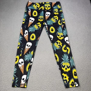 Constantly Varied Gear Leggings Womens XL Pineapple Skull Avocado Halloween Yoga - Picture 1 of 14