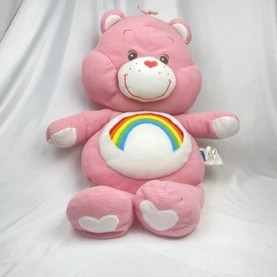 Osos de peluche gigantes Cheer Bear 26" 2002 animal de peluche grande vintage arco iris Foto 1 de 4