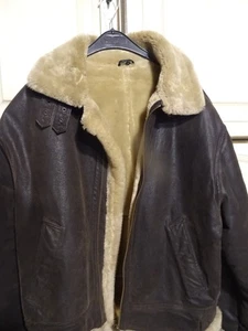 affaire!neuf blouson chaud unisexe t40/42marron croute porc+plantes de mon jardi - Imagen 1 de 22