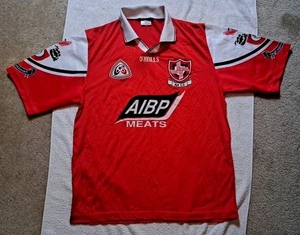 Vintage O'Neills Louth GAA Fußball Rugby Trikot Irland rot Gr. 44 90er selten - Bild 1 von 13