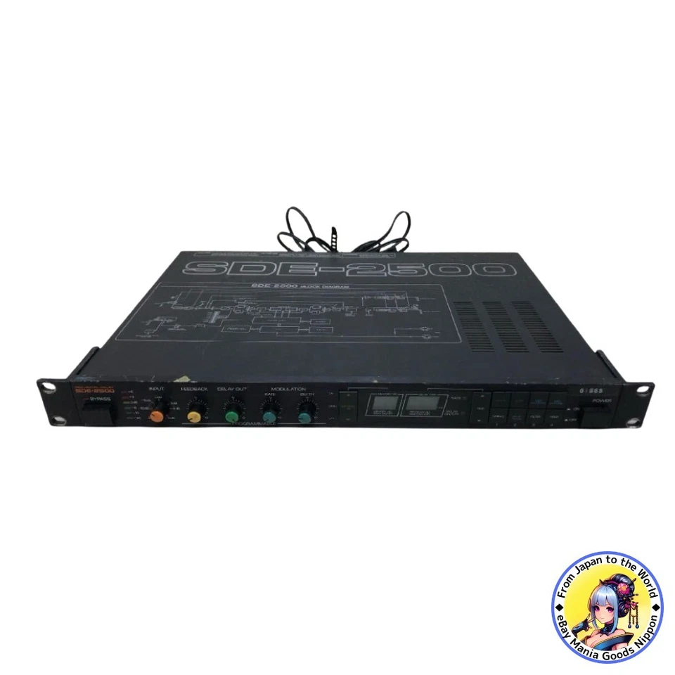 Roland SDE-2500 MIDI Digital Delay Vintage Rack Effect Unit Tested from Japan - Image 1 of 4