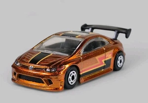 HONDA CIVIC SI COUPE Diorama Collectible DieCast Model Car 1:64 Gold LOOSE - Picture 1 of 8