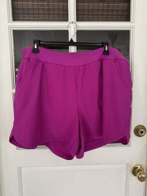 Pantalones Cortos de Natación LANDS END Mujer Talla Grande Magenta 24W Forrados Activos Nuevos Foto 1 de 4