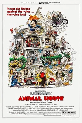 1978 National Lampoons Animal House Movie Poster 11X17 Bluto John Belushi 🍿