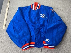 Chaqueta Abrigo Tulsa Oilers Starter L Azul Ligas Menores Hockey Jersey Sombrero De Colección - Imagen 1 de 10