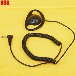 3.5MM Listen Only D Shape Earpiece Earhook FOR SPEAKER MIC KENWOOD - Picture 1 of 2