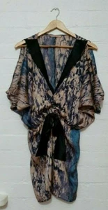 COOPER ST Designer Label Womens Satin Feel Cocktail Abstract Dress or Top Size 8 - Picture 1 of 9