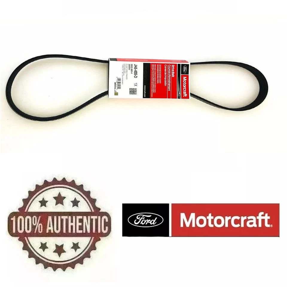 Cinturón Serpentine Original Ford GB5Z8620A Motorcraft JK6455D Fabricante de Equipo Original NUEVO Foto 1 de 1