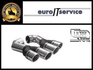 NEUF TOP MUFFLER TIPS VW TOUAREG 02-17 - NX2-70RS.1 SILENCER TAIL PIPE Ø2x70 - Imagen 1 de 3