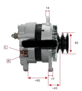 Alternator for Mitsubishi Fuso Fighter engine 6M60 7.5L Diesel - Picture 1 of 2