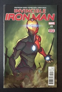 INVINCIBLE IRON MAN #3 (2017) -1ST RED AND GOLD IRONHEART ARMOR- (VF+) •MARVEL• - Picture 1 of 10
