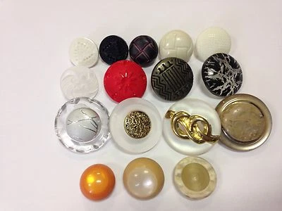 Unusual buttons sets of 4 sew through shanks to reverse x4 Rare collectible - Image 1 of 4