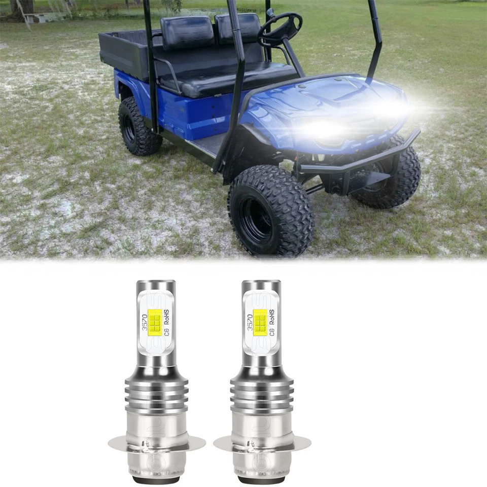 2 faros LED ultra brillantes bombillas altas-bajas para Yamaha Pro Hauler 1000 2004-2005 Foto 1 de 4