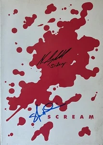 SELTEN Scream NEVE CAMPBELL UND SKEET ULRICH SIGNIERT japanisches Filmprogramm - Bild 1 von 1