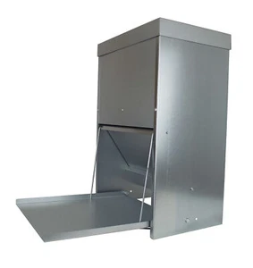 Futterautomat Trittklappe 20L - Geflügelfutterautomat Platte Futter Trog Spen... - Bild 1 von 1