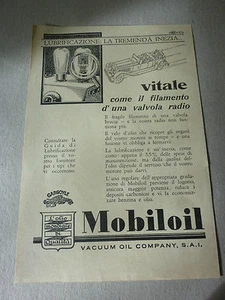 *advertising pubblicita' MOBILOIL VITALE .......... -- DA RIVISTA ANNI '30 - Foto 1 di 1