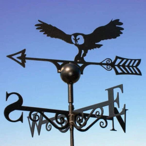 PoppyForge OWL WEATHERVANE Solid Steel High Quality treated against rust UK Made - Picture 1 of 4
