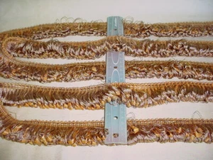 13Y CLASSICAL ELEMENTS 2-1/4" LOOPED RIBBON FRINGE DRAPERY UPHOLSTERY TRIM - Picture 1 of 3