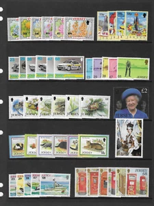 JERSEY 2002 COMPLETE YEAR SET COMMEMORATIVES 10 SETS + 5 MINISHEETS MNH - Picture 1 of 2