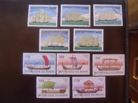 Benin Stamps Lot#D61  1997 & 1999 Ships Cover