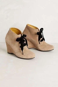 Neu im Karton Anthropologie "Velvet Lace Booties" Schuhe 38 US 8 AUSVERKAUFT - Bild 1 von 5