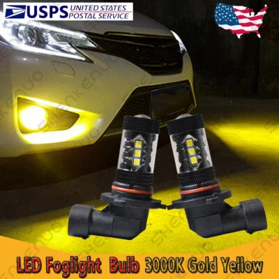 Para Pontiac Vibe 2003-2008 - 2 piezas amarillo dorado 9006 LED bombillas antiniebla lámpara 80W Foto 1 de 4
