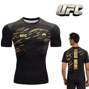 Maglietta Personalizzabile UFC Uomo Estate 2025 Nome sul Retro Sportiva Boxe MMA - Foto 1 di 13