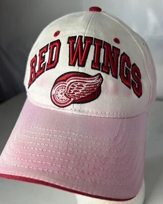 Detroit Red Wings Zephyr Hat Cap Snapback Big Spellout Logo NHL Discolored - Image 1 of 4
