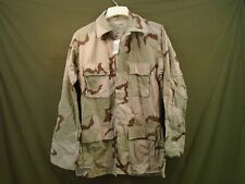 US Military 3 Color Desert DCU Coat Shirt 50/50 Rip Stop Small X-Long 1999 96-I