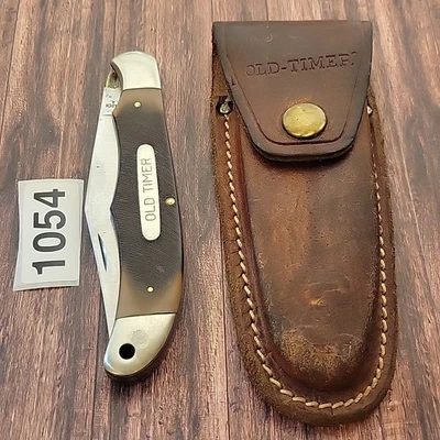 Schrade Walden 125OT Hunters Liner Lock Knife Made In USA 1946-73 W/Sheath  - Image 1 of 4