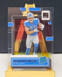 2022 Clearly Donruss #63 Aidan Hutchinson RC Detroit Lions Rated Rookie Card - Bild 1 von 2