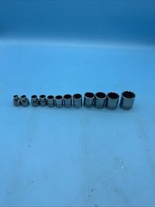 Snap-On Tools Socket Set 3/8" Drive   1/4" to 7/8" 12 Point 12 Pieces - Picture 1 of 8