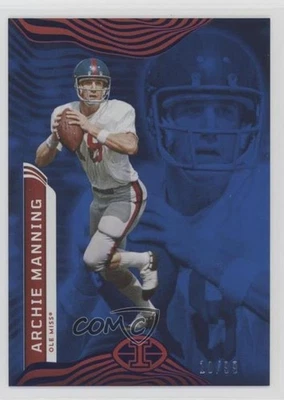 2023 Panini Chronicles Draft Picks Illusions Blue /99 Archie Manning #2 - Image 1 of 2