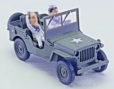GATE 1/32 OLIVER AND HARDY US JEEP - GOOD  CONDITION - Image 1 of 4