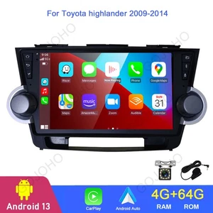 64GB Android 13 Car Stereo Radio GPS Navi Carplay For Toyota Highlander 2009-14 - Picture 1 of 22