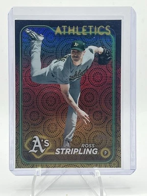 2024 Topps Series 2 Ross Stripling Summer Holiday Foil #608 Oakland A's - Image 1 of 2