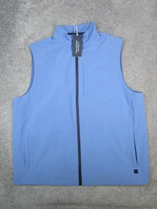 Vineyard Vines Vest Mens Large Blue Golf Full Zip New - Picture 1 of 8