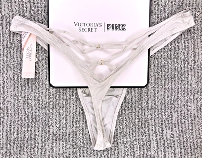 Victoria's Secret очень сексуальный новый с Ярлыками XXL серый с ремешками высоты ноги стринги трусики оборудование - Изображение 1 из 4