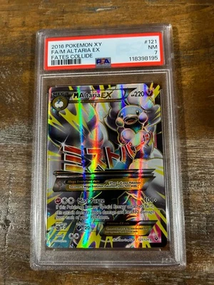 POKEMON 2016 Fates Collide Full Art M ALTARIA EX Mega #121 PSA 7 RARE - Image 1 of 2