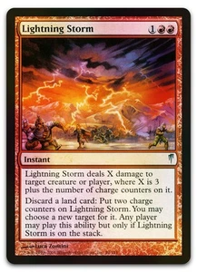 Lightning Storm #89 (Foil) (NM) Coldsnap CSP Magic MTG - Picture 1 of 2