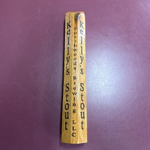 Northwoods Brewing WALTERS Tap Handle KELLY’s STOUT Wisconsin Beer Tap Wooden - Bild 1 von 5