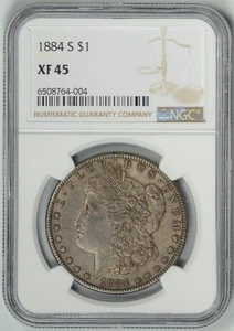 1884-S NGC XF45 * Key Date Morgan Dollar * #6508764-004 - Picture 1 of 4