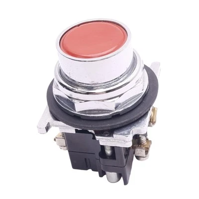 Eaton 10250T102-1 Flush Pushbutton Switch, ø30.5mm, 1NO 1NC, 600VAC 10A Max - Image 1 of 4
