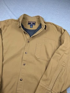 Chaqueta Duluth Trading Co Para Hombres XL Marrón Lona Forrada de Vellón Camisa Jac Ropa de Trabajo - Imagen 1 de 13